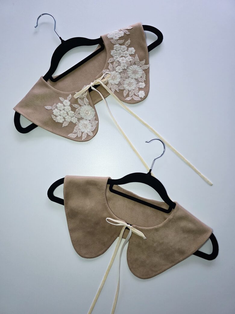 Divpusējā zamšveidīgā apkaklīte